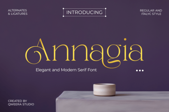 Annagia: The Modern Elegant Serif for Premium Branding