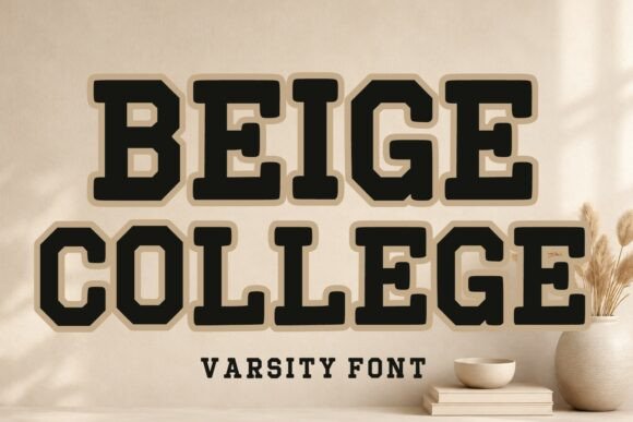 Beige College: The Varsity Typeface for Authentic Brand Identity