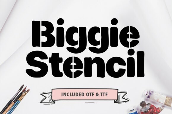 Biggie Stencil: A Bold Font for Strong Brand Identity