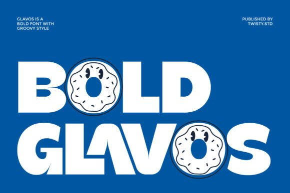 Bold Glavos: The Playful Display Font for Modern Digital Brands