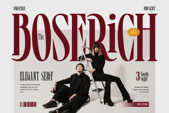Boserich: The Elegant Serif Typeface for High-End Web Design