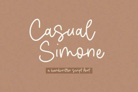 Casual Simone: The Handwritten Script Font for Scroll-Stopping Content