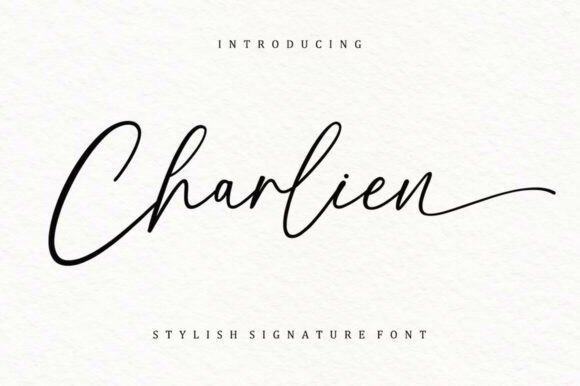 Charlien Signature Script Font for Editorial Design