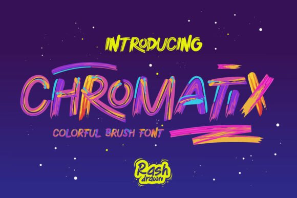 Chromatix: The Vibrant Brush Typeface for High-Energy Campaigns