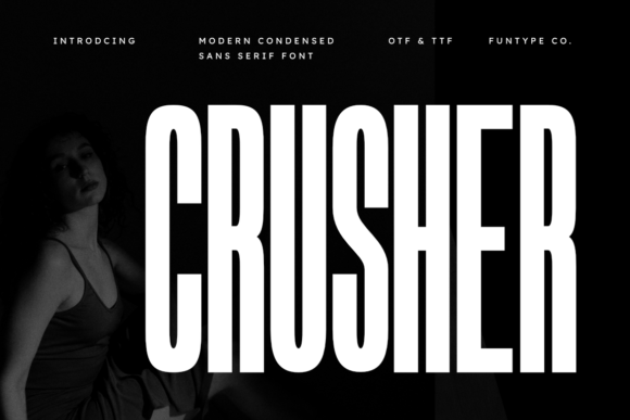Crusher: A Bold Condensed Sans Serif for Modern Editorial Design