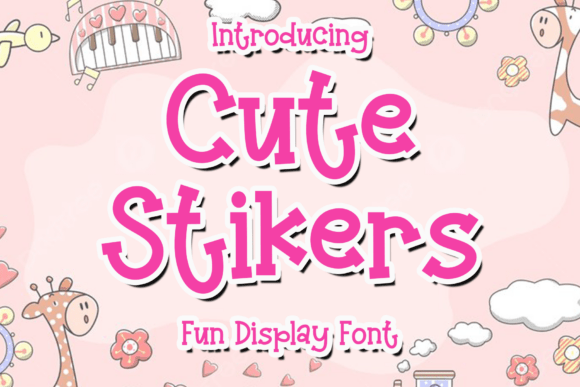 Cute Stikers: The Elegant Script Handwritten Font for Modern Web Design