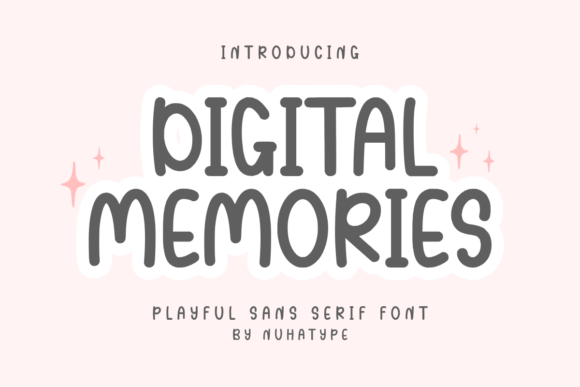 Digital Memories Typeface for Handmade Branding
