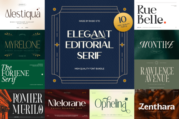 Elegant Editorial: A Serif Typeface for Modern Publishing