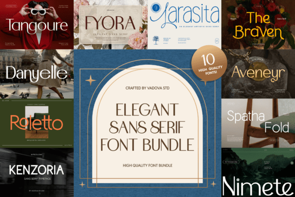 Elegant Sans Serif Bundle Typeface Review
