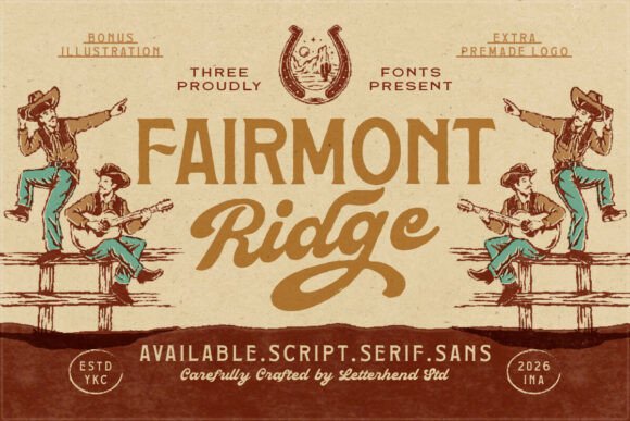 Fairmont Ridge: A Rugged Vintage Typeface for Editorial Design