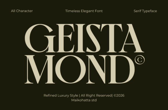 Geista Mond: The Luxury Serif Typeface for Premium Brand Visuals