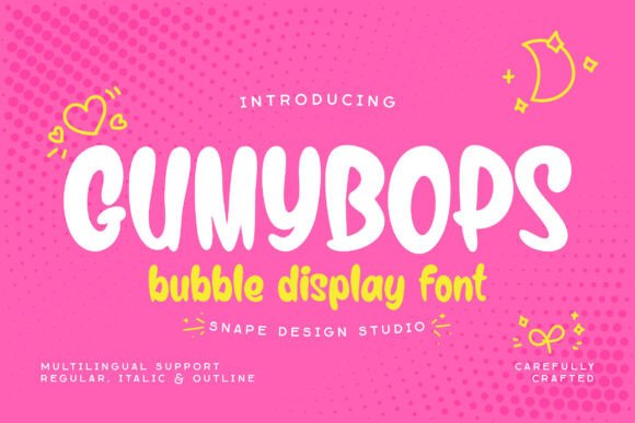 Gumybops: The Playful Bubble Font for Handmade Brands