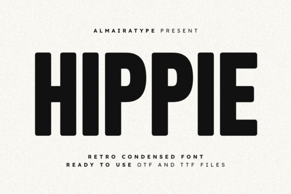 Hippie Typeface: A Bold Retro Condensed Font for Modern Web Design