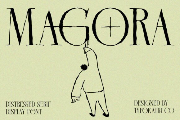 Magora: The Distressed Serif Typeface for Handmade Branding