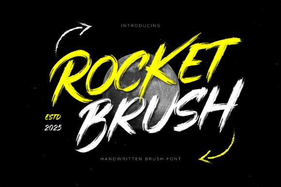 Rocket Brush: A High-Octane Handwritten Typeface for Digital Design
