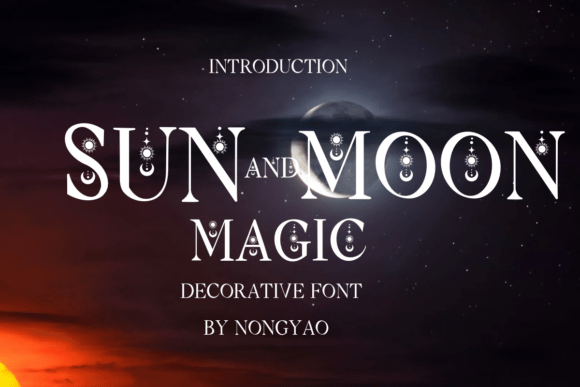 Sun and Moon Magic Typeface Review