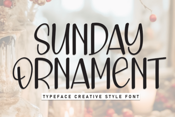 Sunday Ornament: A Handwritten Display Font for Modern Web Design