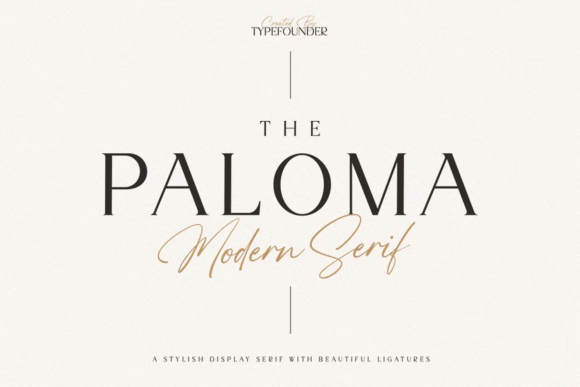 The Paloma: A Premium Serif Font for Elegant Craft Designs
