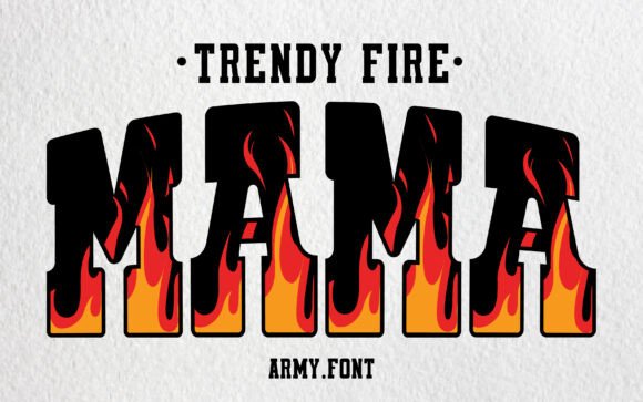 Trendy Fire Typeface: Bold Typography for Modern Brands