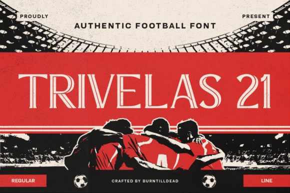 Trivelas 21: The Authentic Football-Inspired Display Font for High-Impact Campaigns