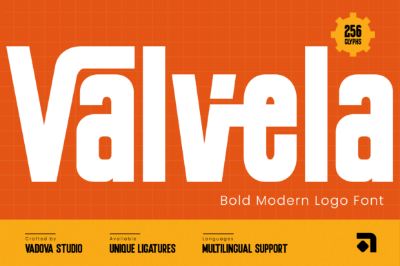 Valvela: The Bold Modern Logo Font for Stronger Brand Identity